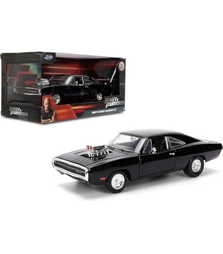 Jada 1:24 Fast & Furious - 1970 Dodge Charger Street Mat Black